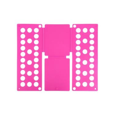 Imagem de Prancha de Dobrar Roupa Infantil, Dobrador Roupa Plástico Pequeno para Crianças Ferramenta Dobrável Rápida e Fácil para Camisetas Calças e Pijamas Organizador Doméstico