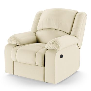 Imagem de Poltrona do Papai Reclinável Melim Power Touch USB PU Bege FH1 - D'Rossi