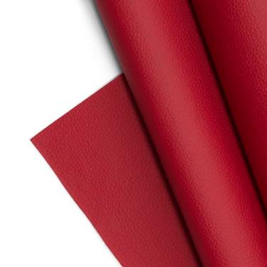 Imagem de Tecido de couro sintético texturizado, folhas de vinil de grão de seixo liso, material em relevo, estofamento, vestuário da moda, automotivo, faça você mesmo e artesanato - 30,5 cm x 137,2 cm