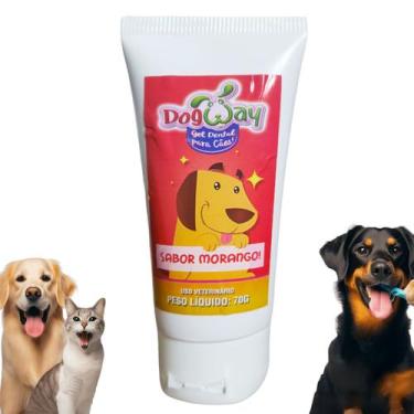 Imagem de Creme Dental Gel Sabores Dog 70g Cachorro Cães Pet Oferta - Dog Way - 