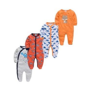 Imagem de Macacão De Bolinhas Para Bebês Meninas De 0 a 12 Meses, Conjunto De 3 