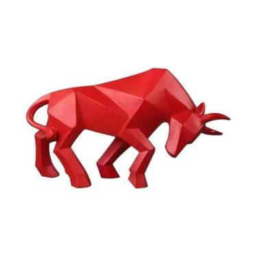 Imagem de Estátua De Touro Em Resina Moderna Nórdica, Figurinha Criativa Para De