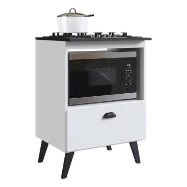 Imagem de Balcão Retrô Para Forno E Cooktop Multimóveis Cr20094 Branco Branco