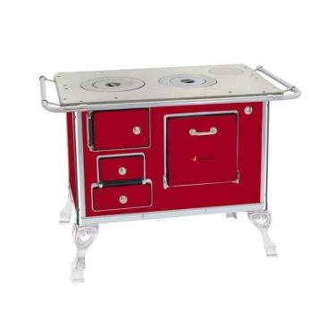 Imagem de Fogão A Lenha 02 Vermelho Intenso Sem Tampa 2dvr - Met. Venâncio