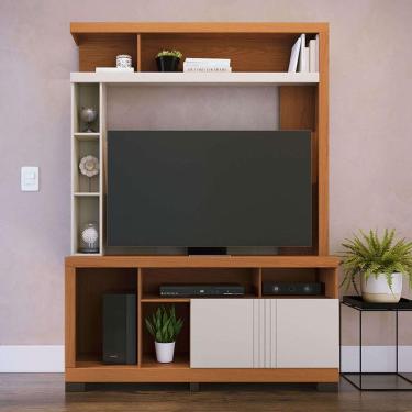 Imagem de Estante Home Theater Elba Freijó Off White Matte - Colibri