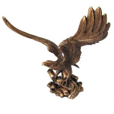 Imagem de Estátua Águia em Resina M 27cm - Símbolo de Poder e Visão Longo Alcanc