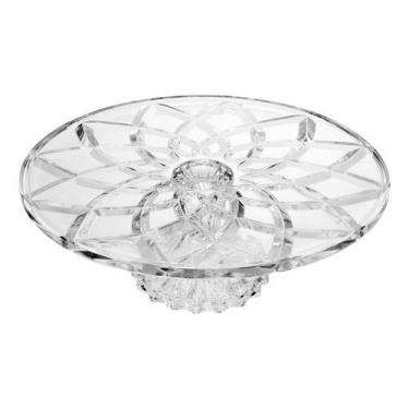 Imagem de Prato Para Bolo Com Pé Deli Diamond Lyor 30cmx9,5cm