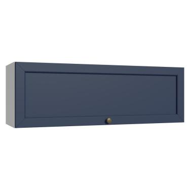 Imagem de Armário Aéreo 100 Cm 1 Porta Basculante Branco/azul Vik Madesa Branco/azul