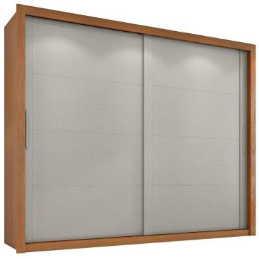 Imagem de Guarda Roupas Casal 2 Portas De Correr 6 Gavetas Imperador Zanzini Madeir/off