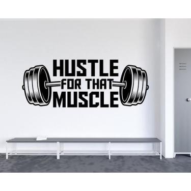 Imagem de Adesivo de parede  academia e musculação  - Ambiente dekorado, 80cm, p