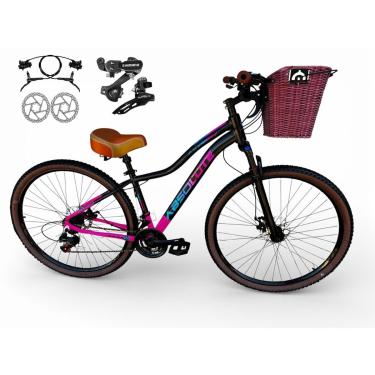 Imagem de Bicicleta Aro 29 Feminina Absolute Hera Retrô Vintage Shimano 21v Hidráulica Confortável Cesta-Feminino