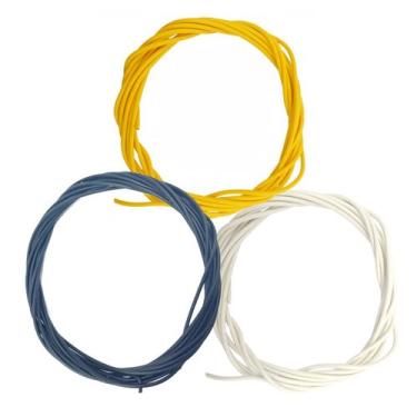Imagem de KIT fio LUTHIER 3 cores de 2m cada 22AWG elétrica guitarra - MXP
