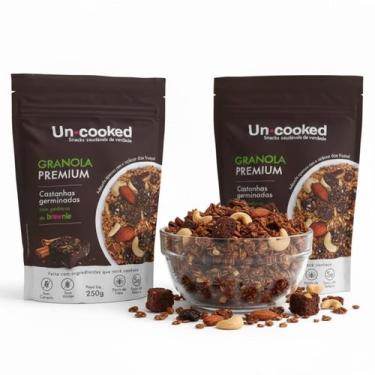 Imagem de kit 2x Granola UNCOOKED Castanhas Germinadas c/ Brawnie 250g
