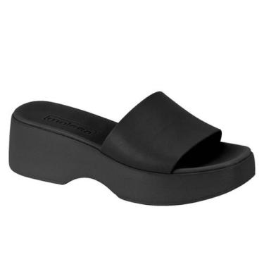 Imagem de Tamanco Moleca Feminino Plataforma Conforto, Preto, 35