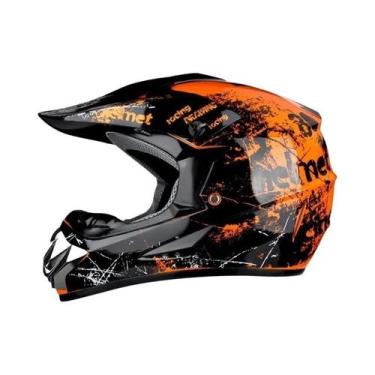 Imagem de Capacete De Motocicleta Profissional Off-road DOT Para Adultos E Crian