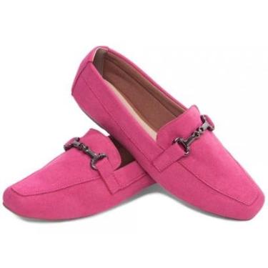 Imagem de Sapato Mocassim Social Camurça Bico Alongado-Feminino