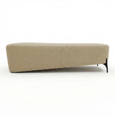 Imagem de Puff Recamier Decorativo Orgânico Lavie 140cm Premium Chenille Bouclê 
