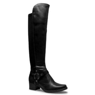 Imagem de Bota Cano Longo Mississipi Q8541-0001 Feminina - Preta-Feminino