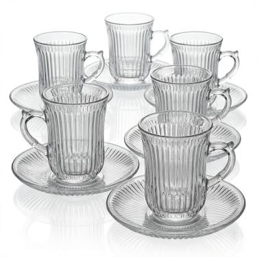 Imagem de Jogo De 6 Xícaras Café 150ml Vidro Clear Lorita Em Casa Tem