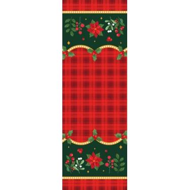 Imagem de Trilho de Mesa Retangular Estampado Natal 35cm x 1,00m - lepper, Verme