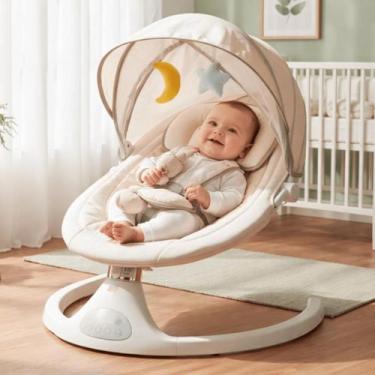 Imagem de Cadeira De Balanço E Descanso Bebe Portatil Musical Bouncer Infantil M