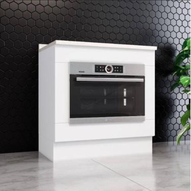 Imagem de Kit Balcão Forno Henn 80 Cm Com Cooktop Henn 80 Cm Branco/calcare