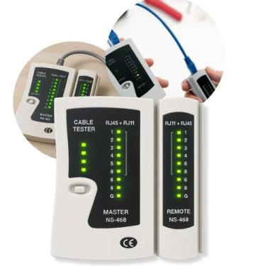 Imagem de Testador de Cabos de Rede RJ45 e Telefone RJ11 GAFER Módulo Remote, LE