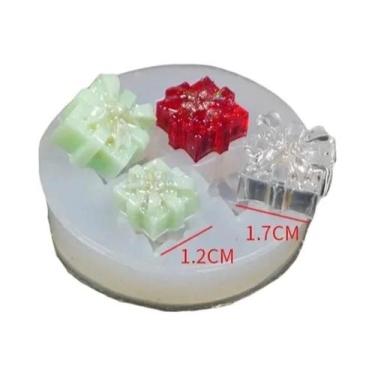 Imagem de Molde De Silicone Pequeno Para Natal: Caixa De Presente, Resina Epóxi,