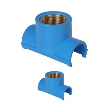 Imagem de Kit 2 Tapa Furo Tee Soldavel Rosca Metal 1/2 X 25mm- Estrela