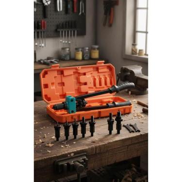 Imagem de Rebitador Manual Rosca M3-M10 Aço Carbono 36cm Profissional - Congratu