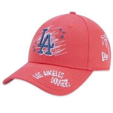 Imagem de Boné New Era 940 Mlb Los Angeles Sport Art Coral Masculino-Masculino