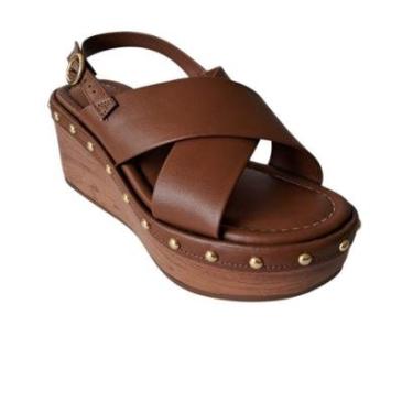 Imagem de Sandália Fem. Tiras Cruzadas Plataforma Tacho Moleca 5566202-Feminino