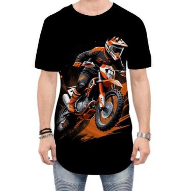 Imagem de Camiseta Longline de Motocross Moto Adrenalina 15 - Kasubeck Store®, G
