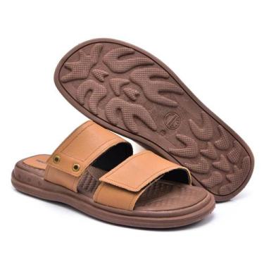 Imagem de Sandália Papete Ferrara Angra 100% Couro Legítimo Masculina - Ferrara 