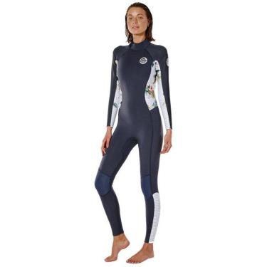 Imagem de Long John Rip Curl Dawn Patrol 3/2 Back Zip Charc-Feminino