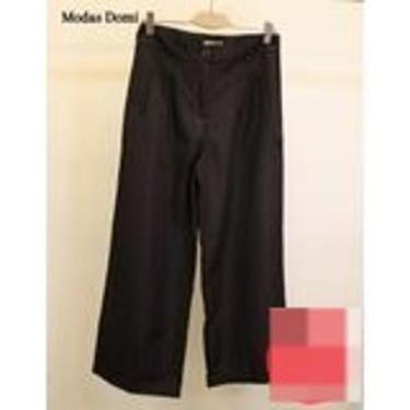 Imagem de Modas Domi Calça Pantalona Feminina Luis Twill Plus Size Bolsos Latera