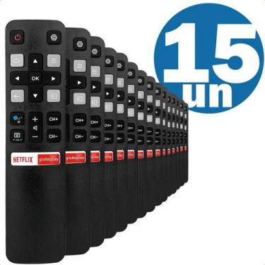 Imagem de Controle Remoto Compatível Com Smart TCL TV Android GloboPlay Netflix 