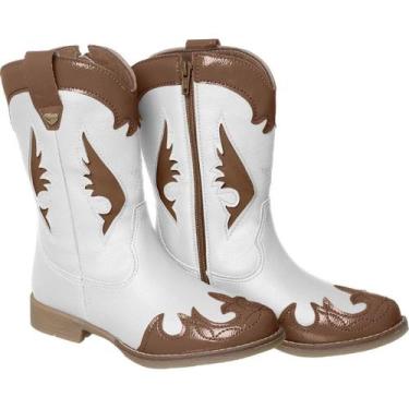 Imagem de Bota Infantil Xua Xua Feminina Texana Branca/Avelã, 35
