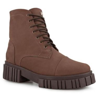 Imagem de Bota feminina forrada em lã sintética Tractor Lace Ref.:22807 - Fiero,