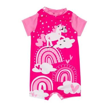 Imagem de Roupa De Banho Infantil Macaquinho Proteção Solar Bebê - Fofotinhos, U