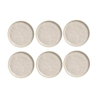 Imagem de CONJUNTO C/ 6 PRATOS RASO LATTE Ø 27,5 cm - Porto Brasil Cerâmica