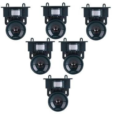 Imagem de Repelente Solar Ultrassonico Kit 6 Uni Afasta Pombo Aves Pragas Inseto