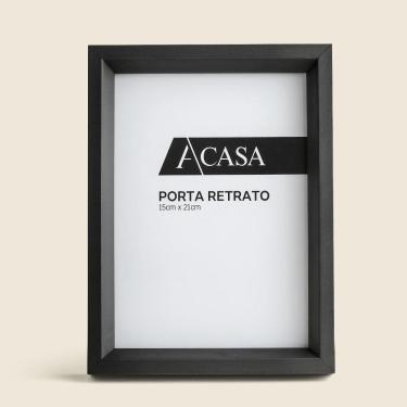 Imagem de Porta Retrato Pirâmide Preto 15x21cm - A\CASA