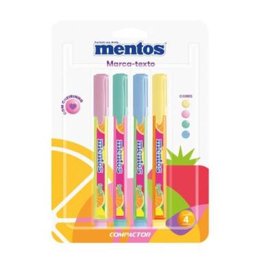 Imagem de Marca-Texto DESTAQ MENTOS - 4 Cores Pastel - Schneider