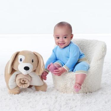 Imagem de Pelúcia Travesseiro com Manta Cachorro para Bebê Masculino - Pimpolho