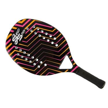 Imagem de Raquete de Beach Tennis Aloha para Iniciantes e Intermediário em Fibra de Carbono Rosa Tramontina