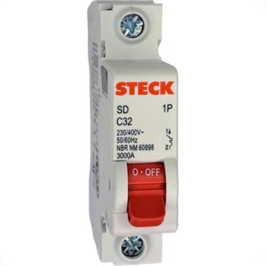 Imagem de Disjuntor Steck Din Unipolar 32A Sd61 C Sdd61C32