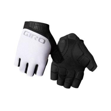 Imagem de Luva para ciclismo meio dedo curto Giro Bravo II Gel, Branco, P