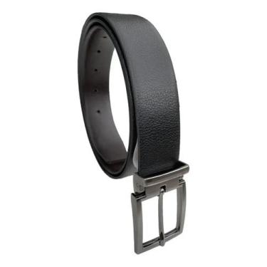 Imagem de Cinto Masculino Fasolo Em Couro Reversivel Preto Marron, 10, 120