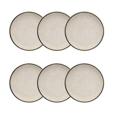 Imagem de Conjunto De Pratos De Sobremesa 06 Peças Unni Brisa Oxford